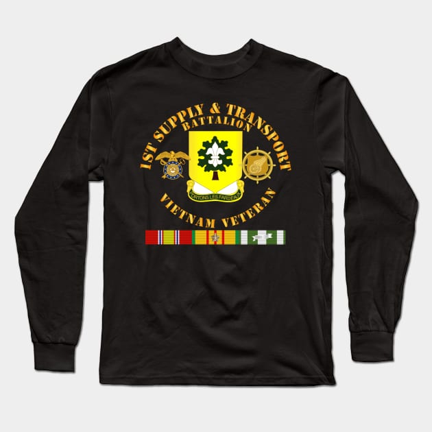 1st Supply and Transport Battalion -  Vietnam Vet w Br w VN SVC Long Sleeve T-Shirt by twix123844